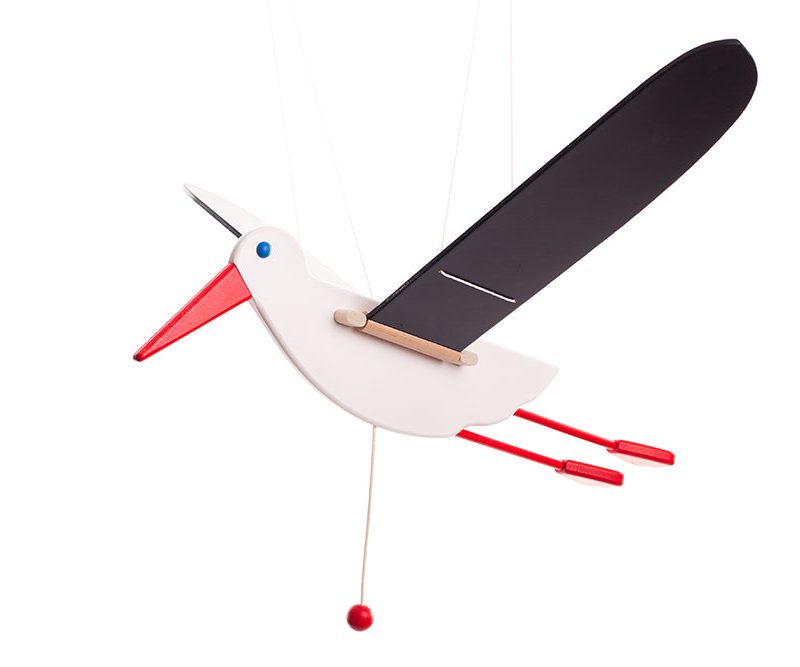 Wooden Swinging ''Stork''