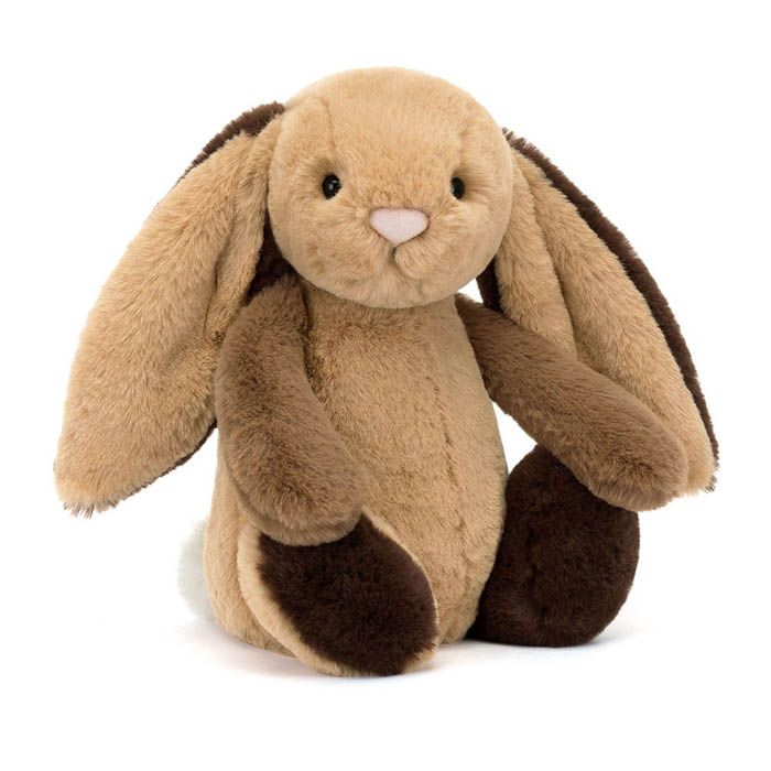 Jellycat ''Bashful Patchwork Brown Bunny'' Medium Soft Toy