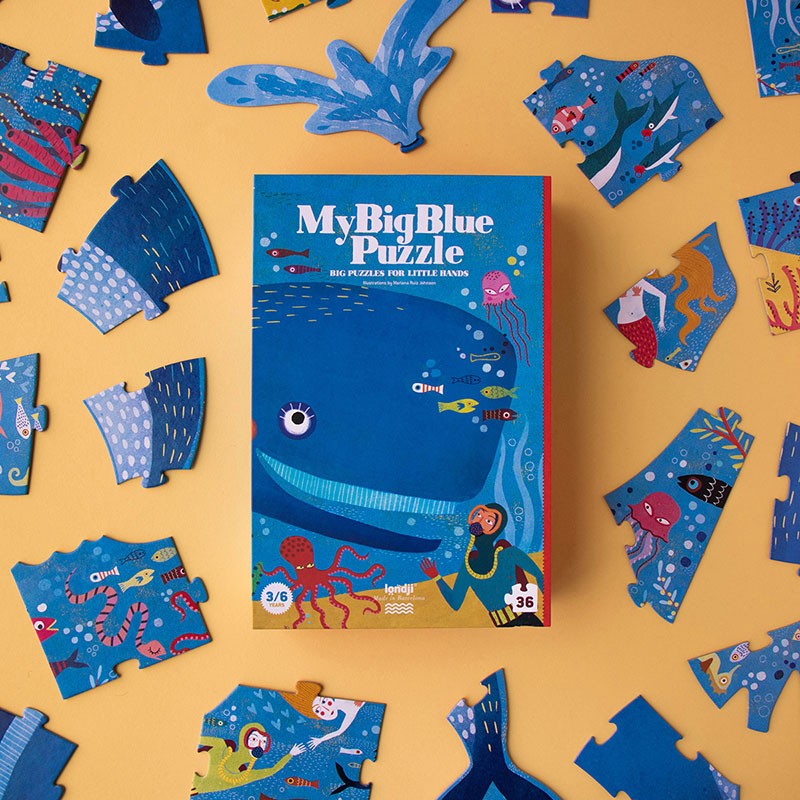 36 Piece Puzzle ''My Big Blue Puzzle''