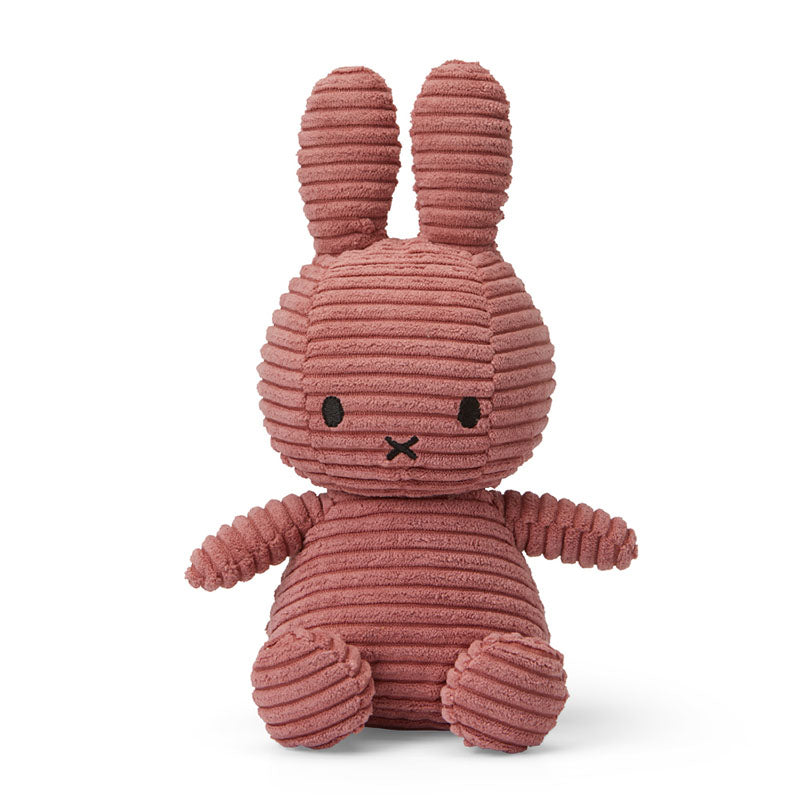 Miffy Soft Toy ''Miffy Sitting Eco Corduroy Dusty Rose'' 23cm
