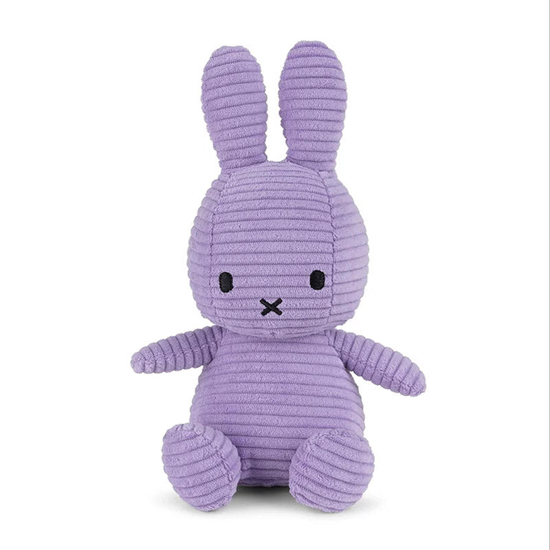 Miffy Soft Toy ''Miffy Sitting Eco Corduroy Lilac'' 23cm