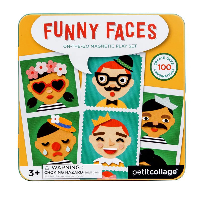 Magnetic Set On-The-Go Game. Funny Faces