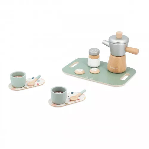 Wooden Italian Style Coffee Maker Play Set - Image 6