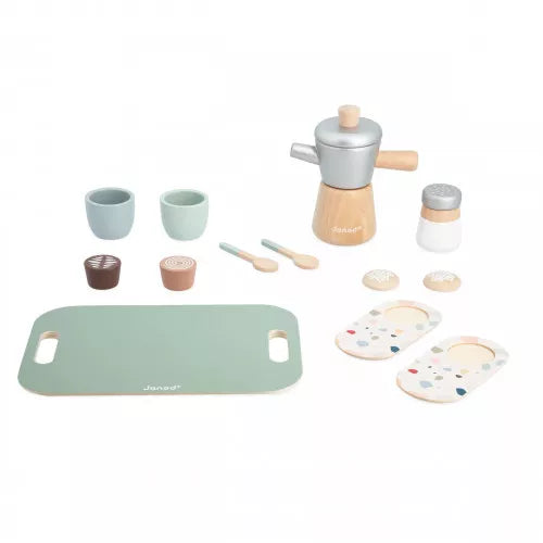 Wooden Italian Style Coffee Maker Play Set - Image 8