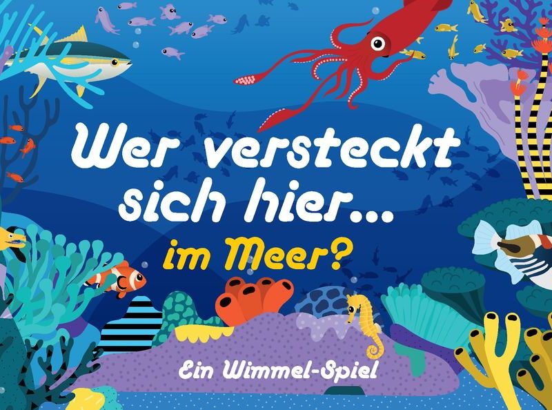 ''Wer Versteckt Sich Hier im Meer?'' Game. German Language