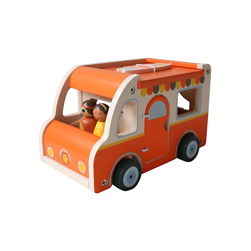 Retro Wooden Camping Van Toy