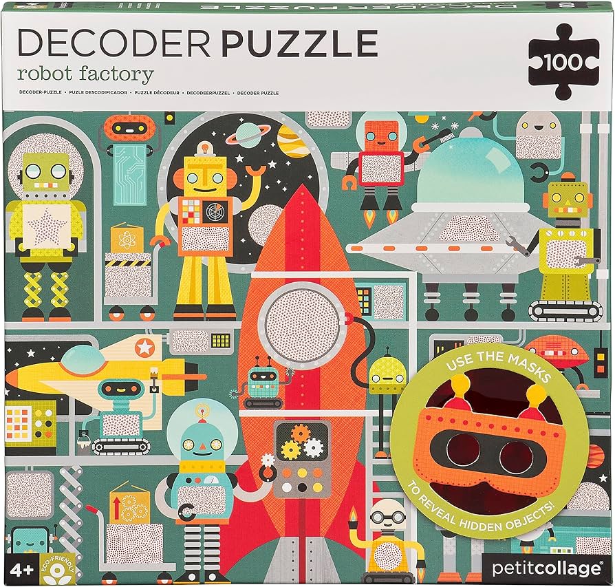 Robot Factory. 100 Piece Decoder Puzzle